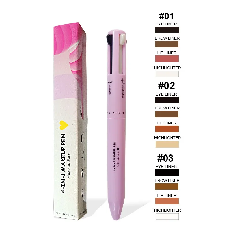 Beauty Linasi Makeup - Lápis de sobrancelha 4 em 1,