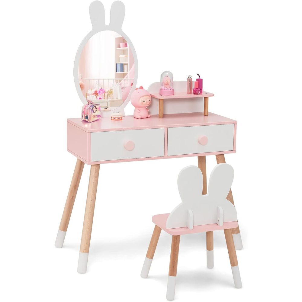 Beauty Makeup Table - EY Kids Vanity, Conjunto de Mesa