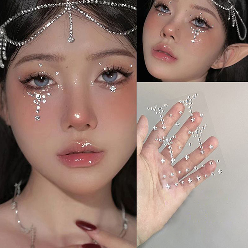 Beauty Gems Makeup - Adesivos de Joias Temporárias para Maquiagem