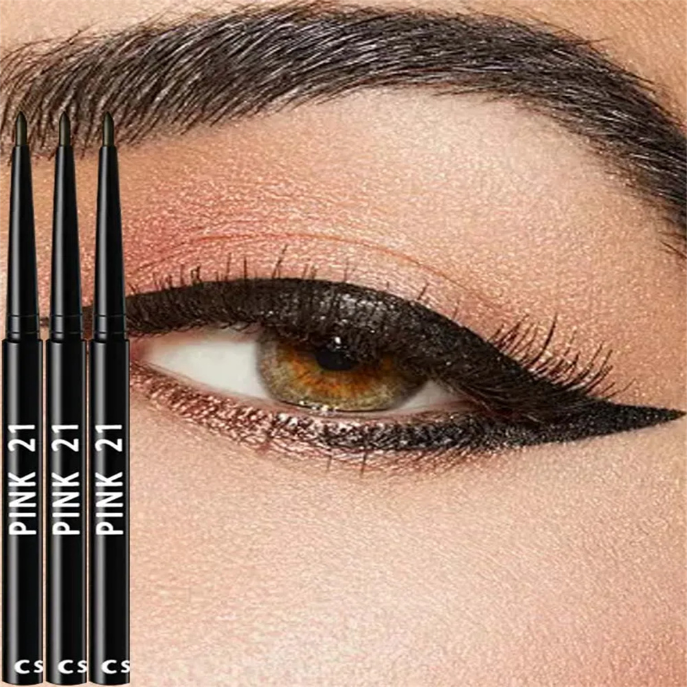 Beauty Linasi Makeup - Lápis delineador preto à prova d'água,