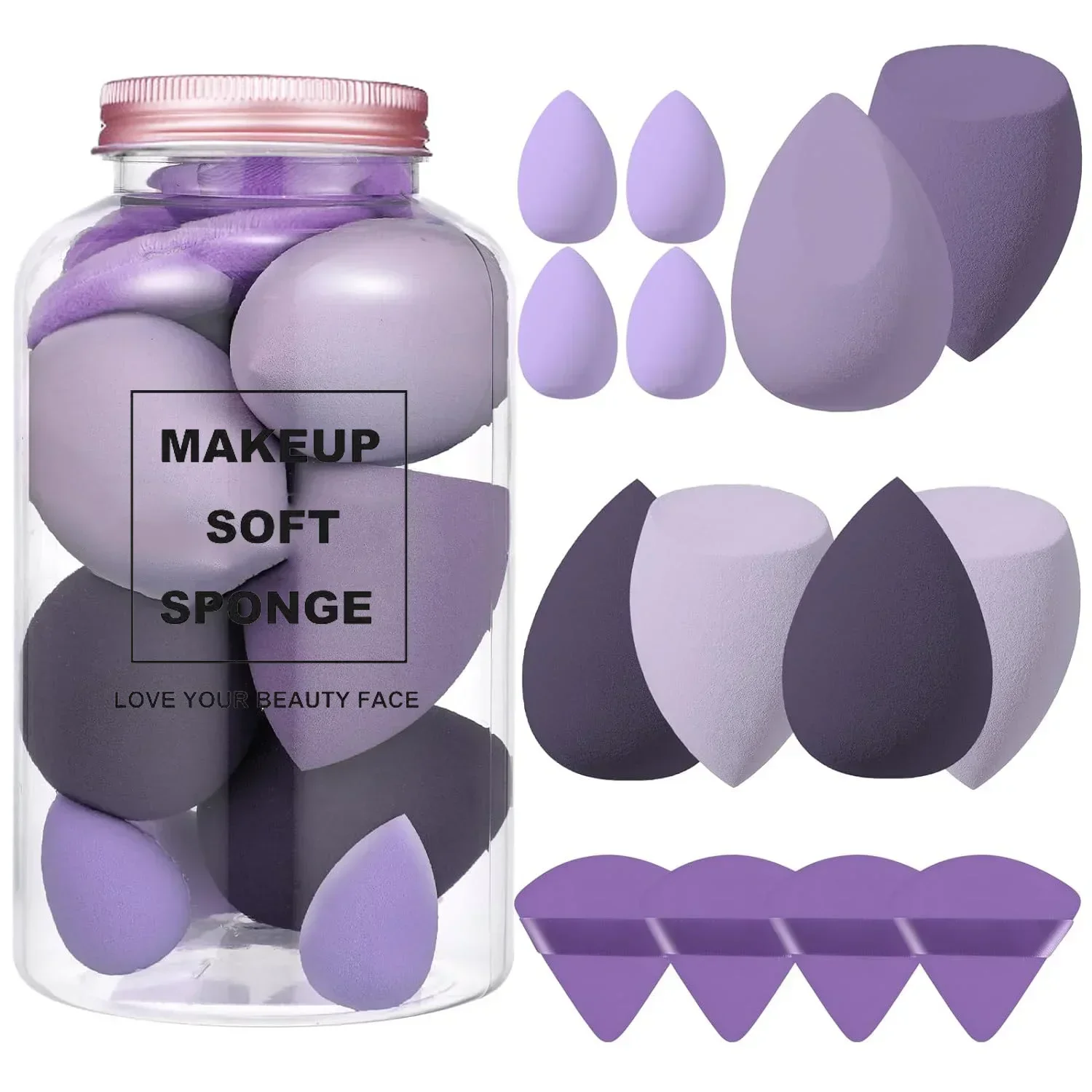 Beauty Blender In Makeup - 12/14 pçs esponja de maquiagem liquidificador