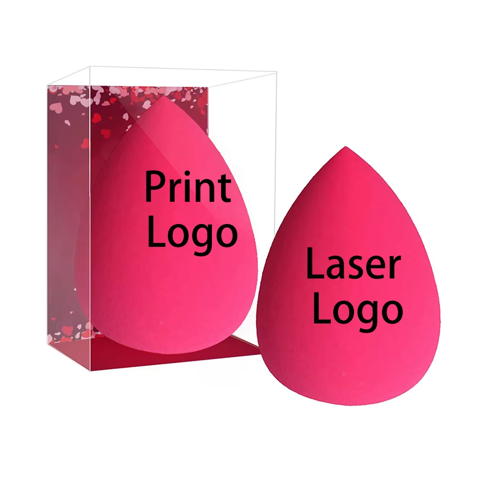 Beauty Blender In Makeup - 50 pçs logotipo personalizado beleza rosa