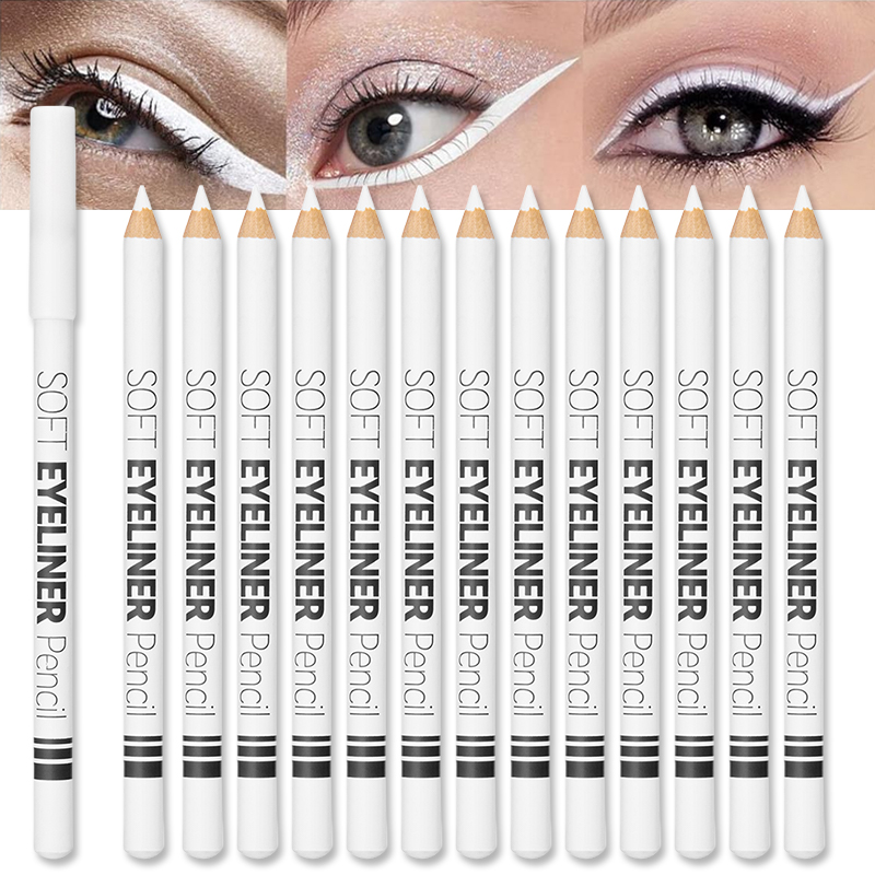 1/12 pçs delineador branco maq - Beauty Linasi Makeup avaliação e preço
