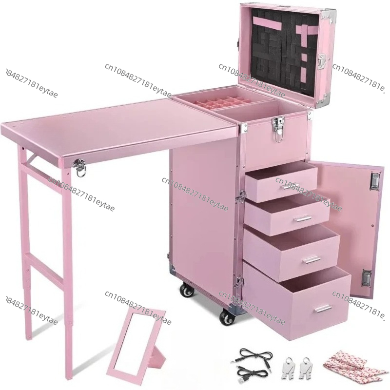 Mesa de manicure dobrável mesa - Beauty Makeup Table avaliação e preço