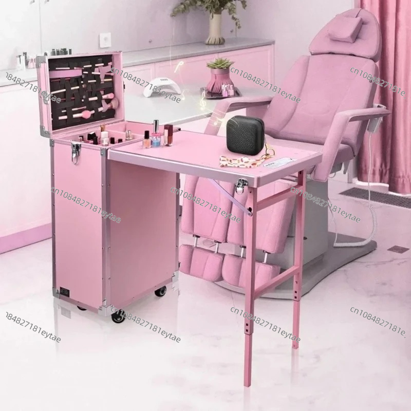 Mesa de manicure dobrável mesa - Beauty Makeup Table avaliação e preço
