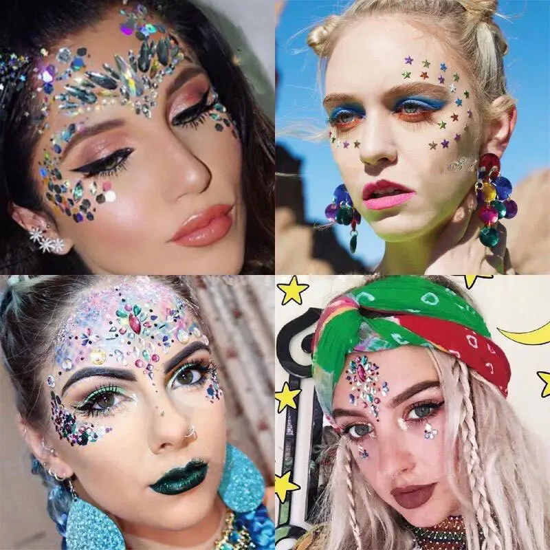 Rosto de cristal jóias tatuage - Beauty Gems Makeup avaliação e preço