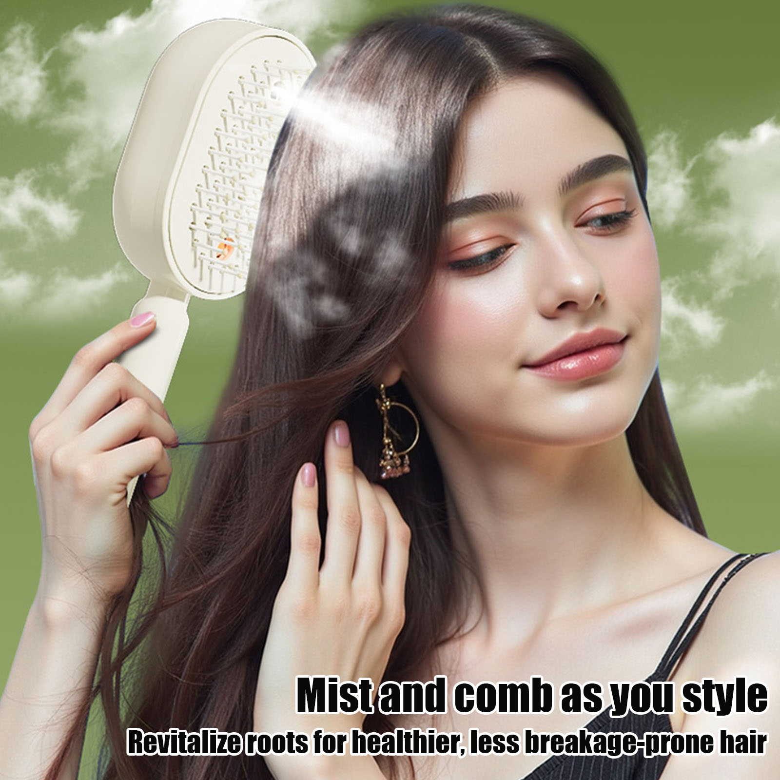 Escova Elétrica Úmida com Spra - Hair Straightener avaliação e preço