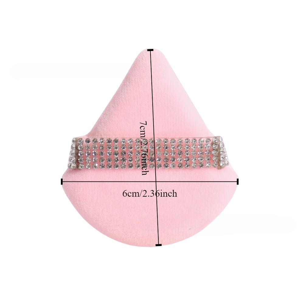 3 pçs triângulo rosa pó puff r - Beauty Gems Makeup avaliação e preço