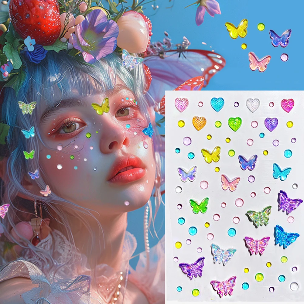 Adesivos de Borboleta com Stra - Beauty Gems Makeup avaliação e preço