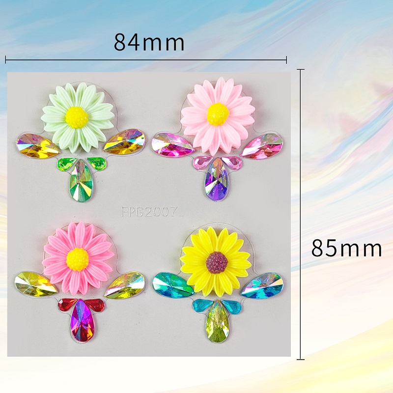 Novos strass 3d para rosto fes - Beauty Gems Makeup avaliação e preço