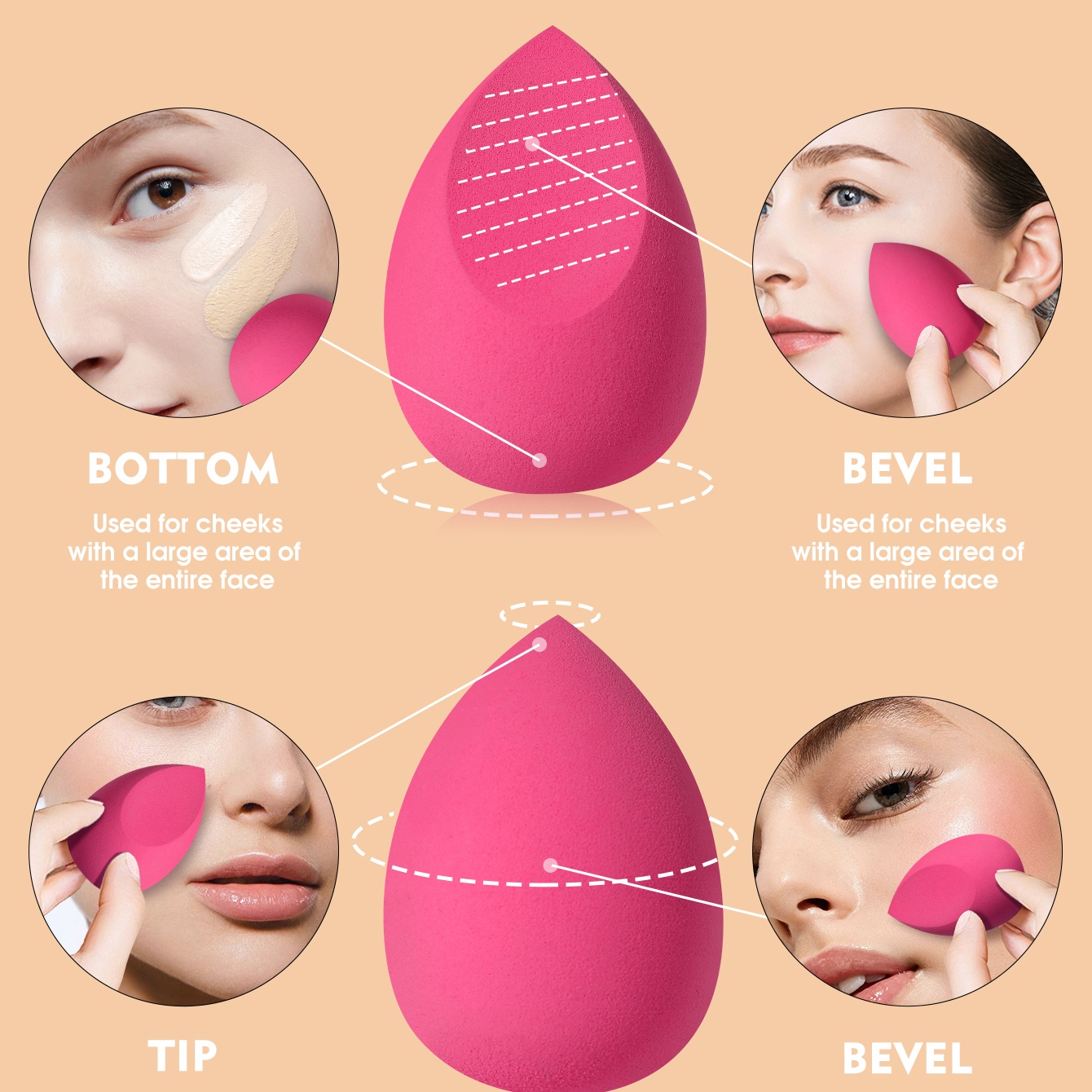 Conjunto de 16 Esponjas de Maq - Beauty Blender In Makeup avaliação e preço
