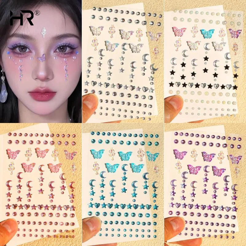 Adesivo de strass facial borbo - Beauty Gems Makeup avaliação e preço