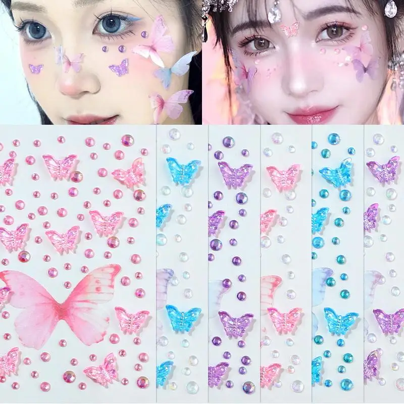 Adesivo de strass facial borbo - Beauty Gems Makeup avaliação e preço