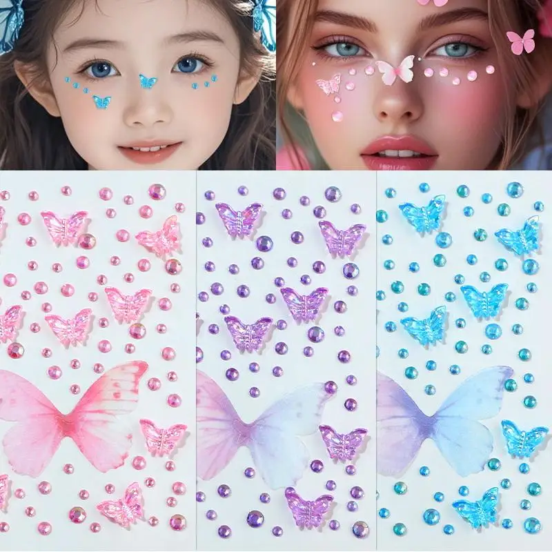 Adesivo de strass facial borbo - Beauty Gems Makeup avaliação e preço