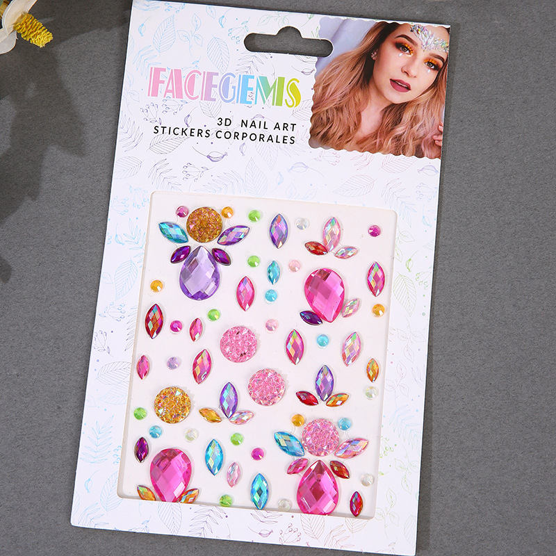 Auto-adesivo maquiagem diamant - Beauty Gems Makeup avaliação e preço