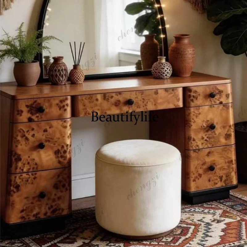Linda cômoda de madeira maciça - Beauty Makeup Table avaliação e preço